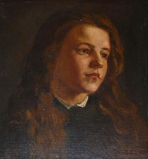 Knud Bergslien Julie painted in 1873 Germany oil painting art